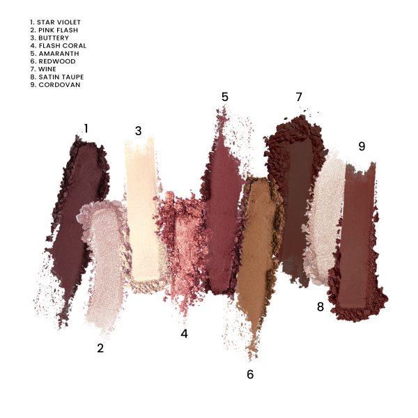 MIA MAKE UP - GLAM EYESHADOW MAUVE PALETTE - Image 3